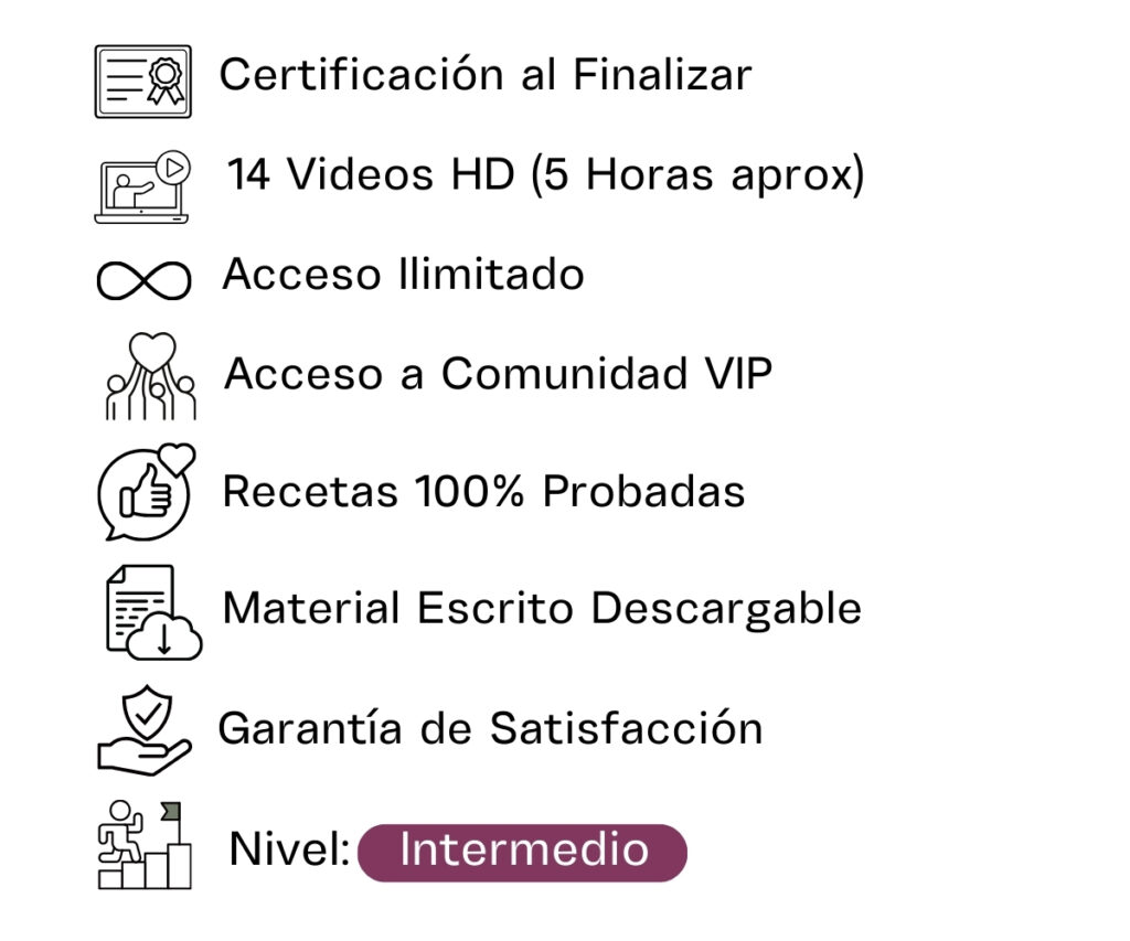 contenido curso turrones
